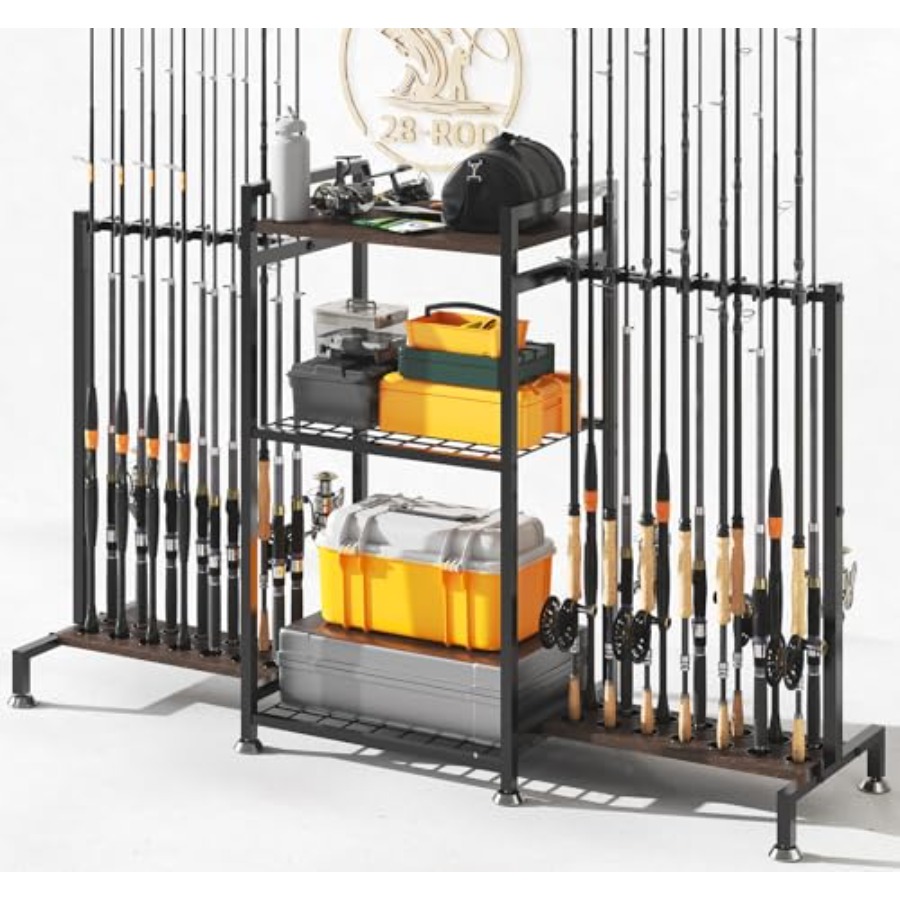 Fishing Rod Rack - Fishing Rod Holder for Ground Stand