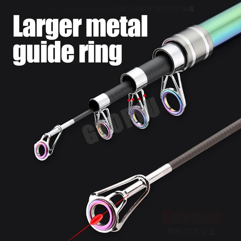 2.1m 2.7m  3.9m 4.5m Telescopi - مراجعة Fishing Rod Surf وسعره