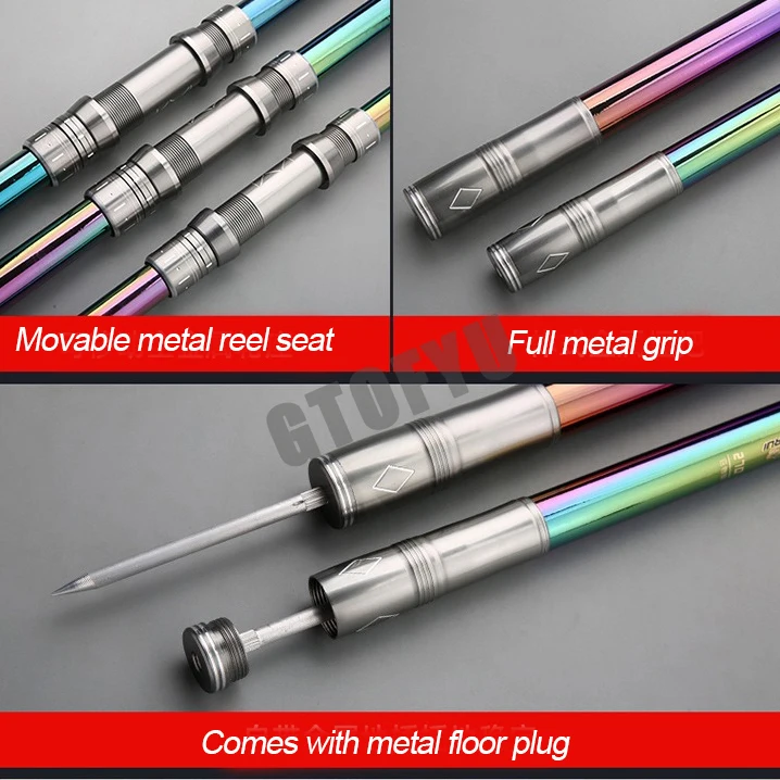 2.1m 2.7m  3.9m 4.5m Telescopi - مراجعة Fishing Rod Surf وسعره