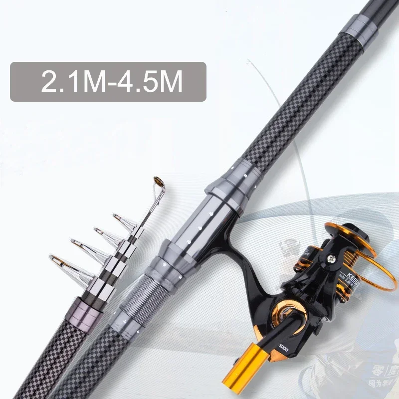 New Telescopic Portable Rotary - مراجعة Fishing Rod Surf وسعره