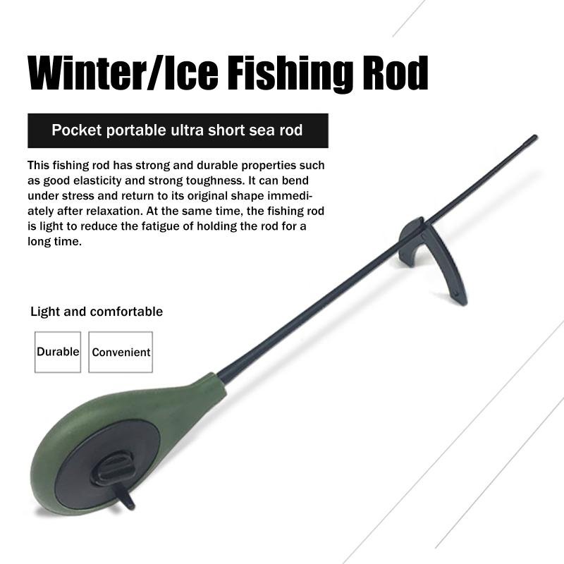 Hot Sale 2PCS Portable Plastic - مراجعة Fishing Rod Ice وسعره