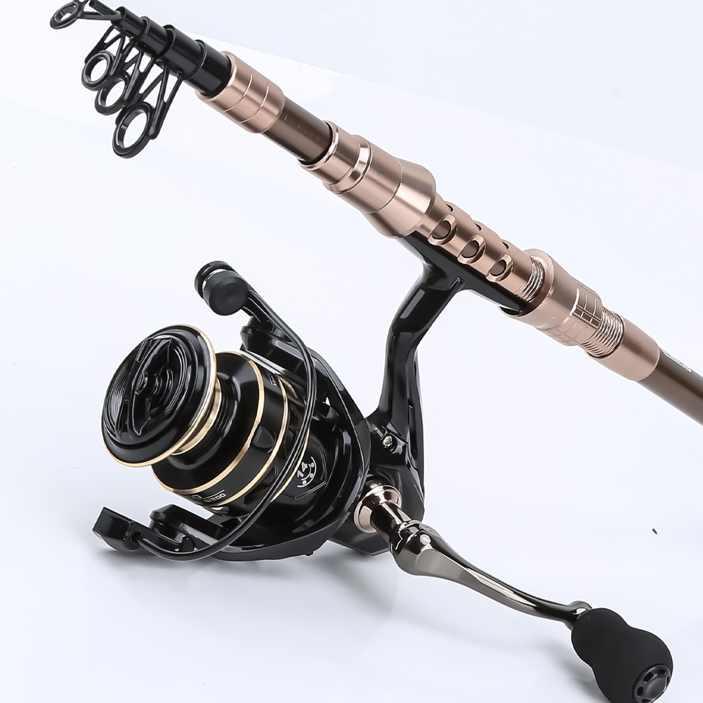 1.8m Carbon Fiber Fishing Rod  - مراجعة Fishing Rod Combo وسعره