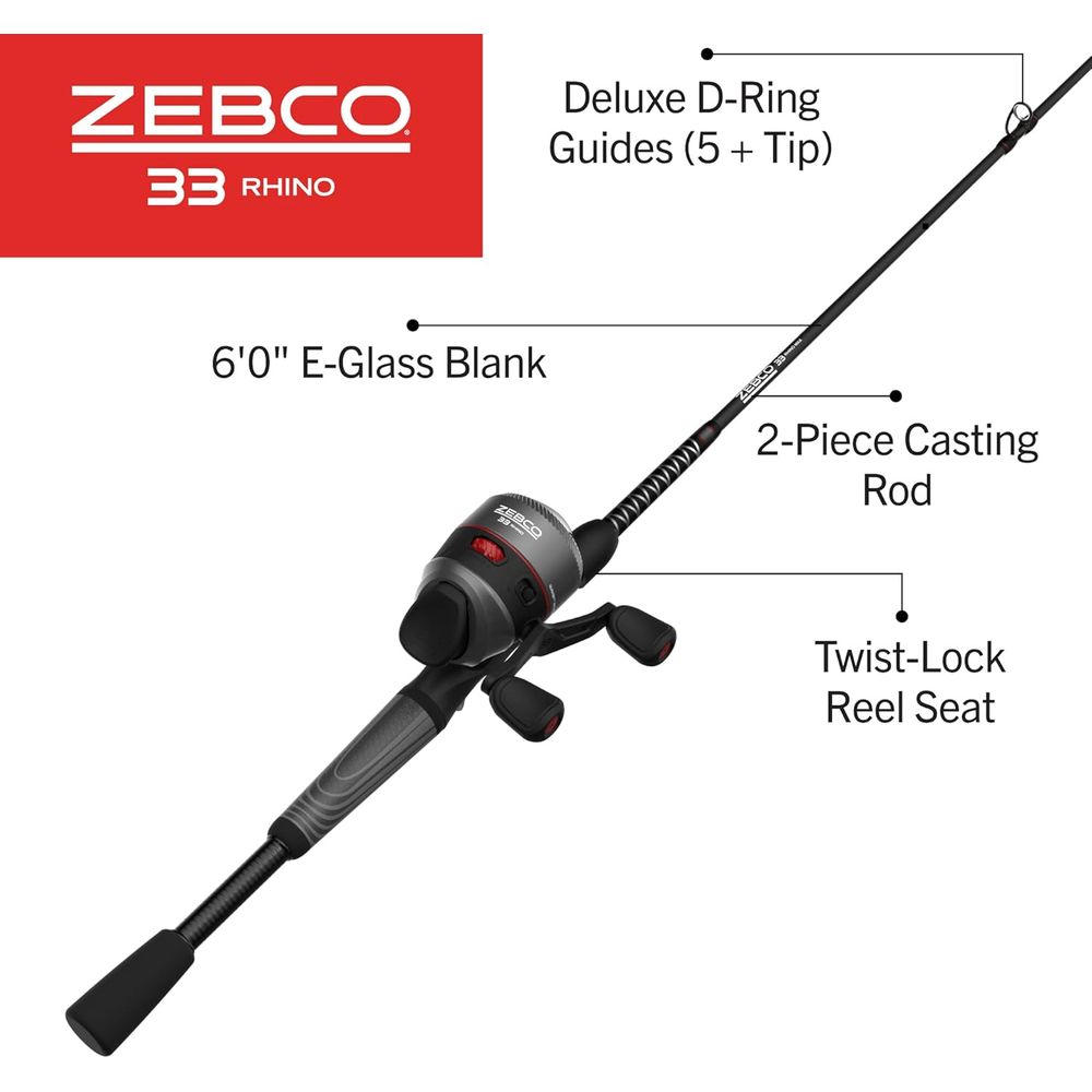 Durable E-Glass Spincast Fishi - مراجعة Fishing Rod Combo وسعره