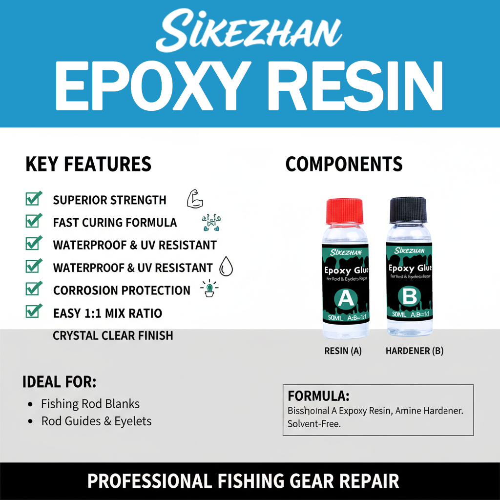 AB Epoxy 1:1 for Fishing Rod R - مراجعة Fishing Rod Repair Kit وسعره
