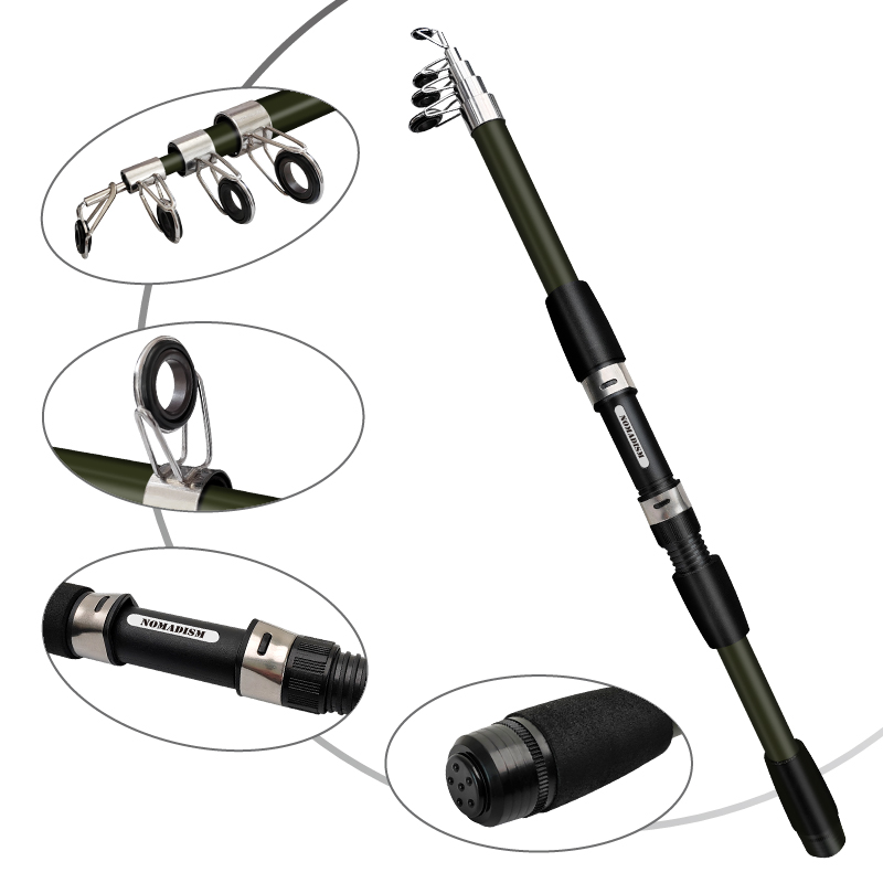 1.65m Super Lightweight Carbon - مراجعة Fishing Rod Combo وسعره