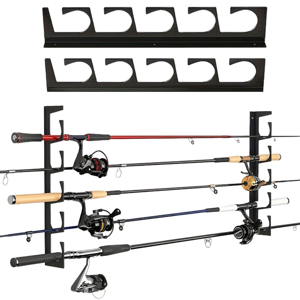 B48B-Wall/Ceiling Mount Fishin - مراجعة Fishing Rod Rack وسعره