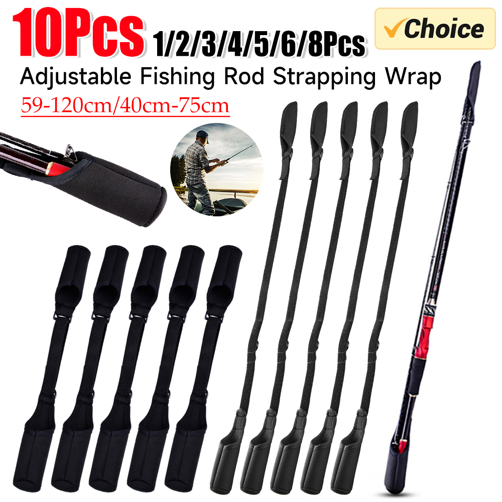 1-10PCS Fishing Rod Socks Srta - مراجعة Fishing Rod Case وسعره