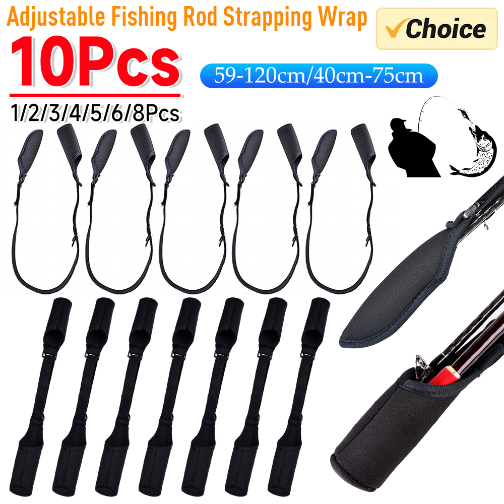 1-10PCS Fishing Rod Socks Srta - مراجعة Fishing Rod Case وسعره