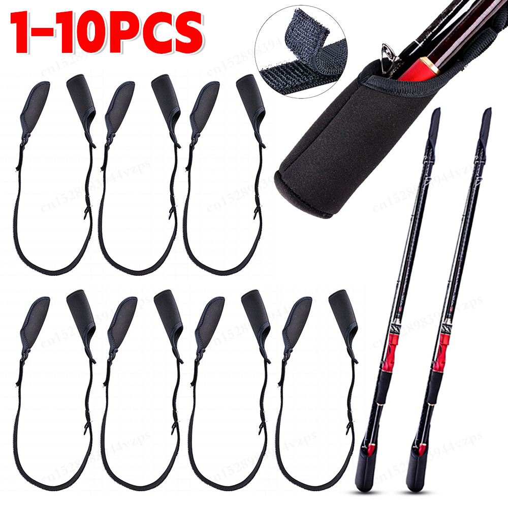 1-10PCS Fishing Rod Socks Srta - مراجعة Fishing Rod Case وسعره