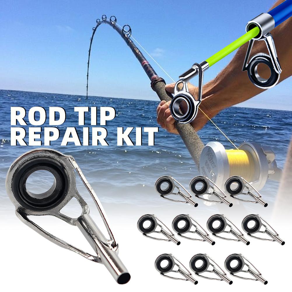 Rod Tip Repair Kit 10pcs Fishi - مراجعة Fishing Rod Building Kit وسعره