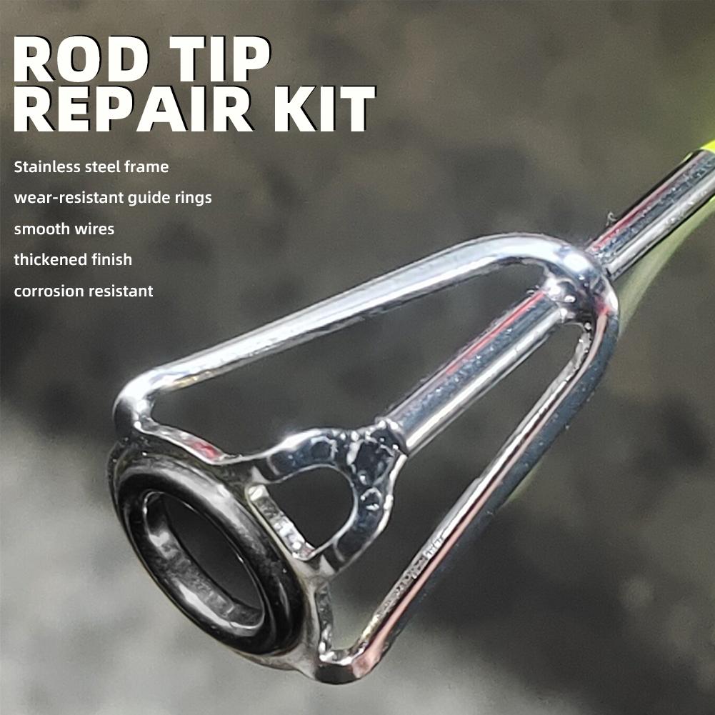 Rod Tip Repair Kit 10pcs Fishi - مراجعة Fishing Rod Building Kit وسعره