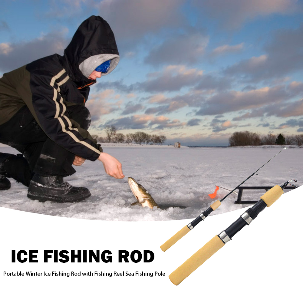 Ice Fishing Rod Portable Spinn - مراجعة Fishing Rod Ice وسعره