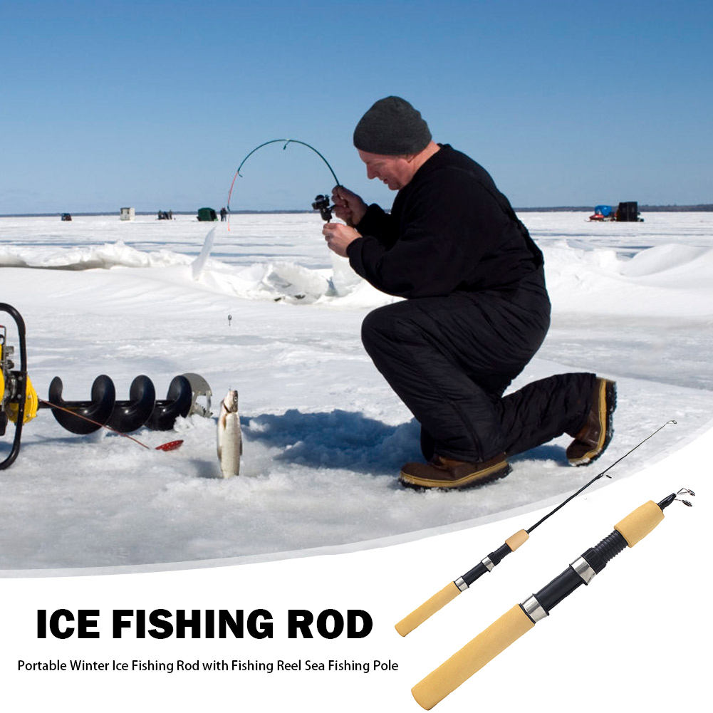 Ice Fishing Rod Portable Spinn - مراجعة Fishing Rod Ice وسعره