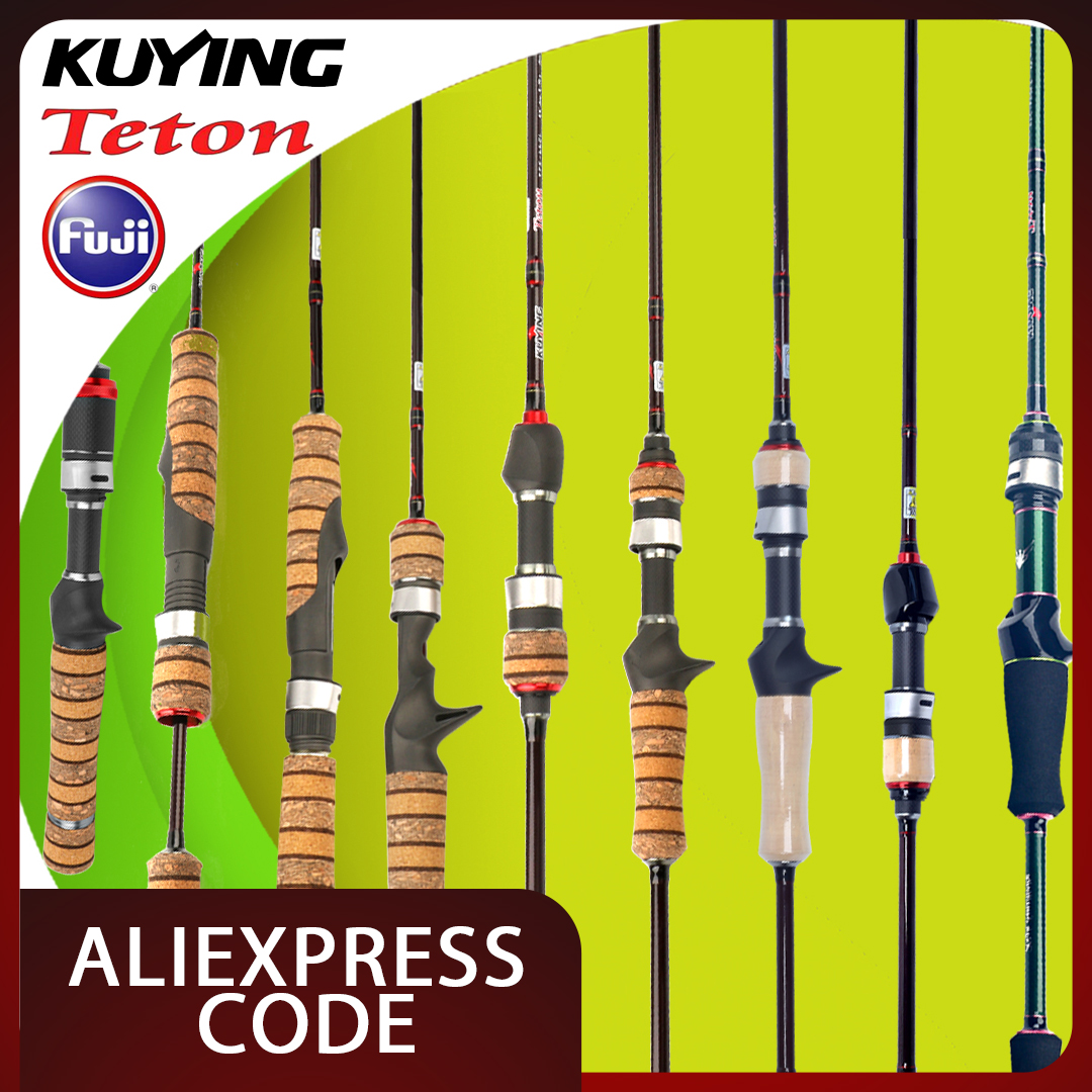 KUYING TETON Baitcasting Spinn - مراجعة Fishing Rod Surf وسعره