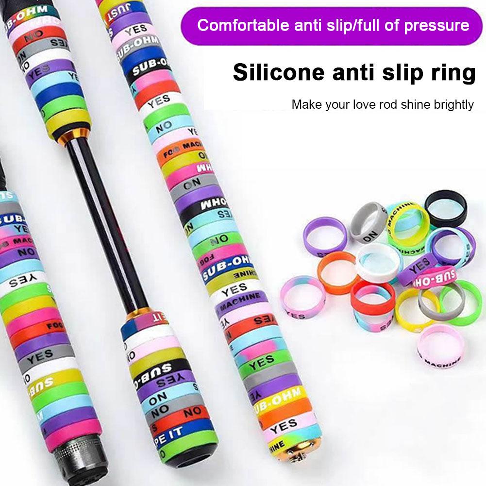 20/50Pcs Silicone Anti-skid Ro - مراجعة Fishing Rod Case وسعره