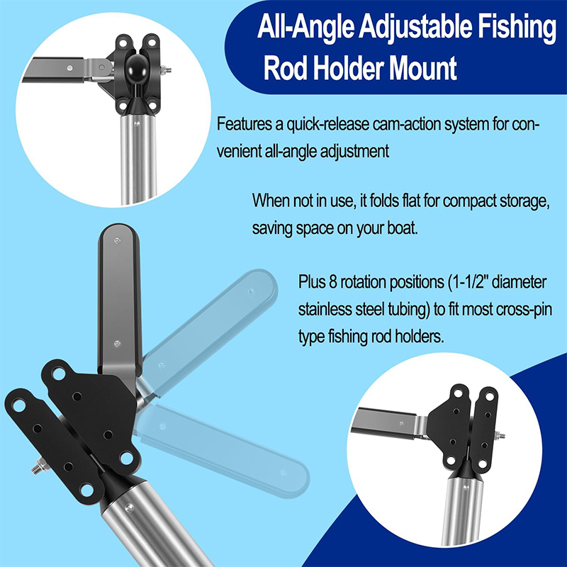 All-Angle Adjustable Fish Rod  - مراجعة Fishing Rod Holder وسعره