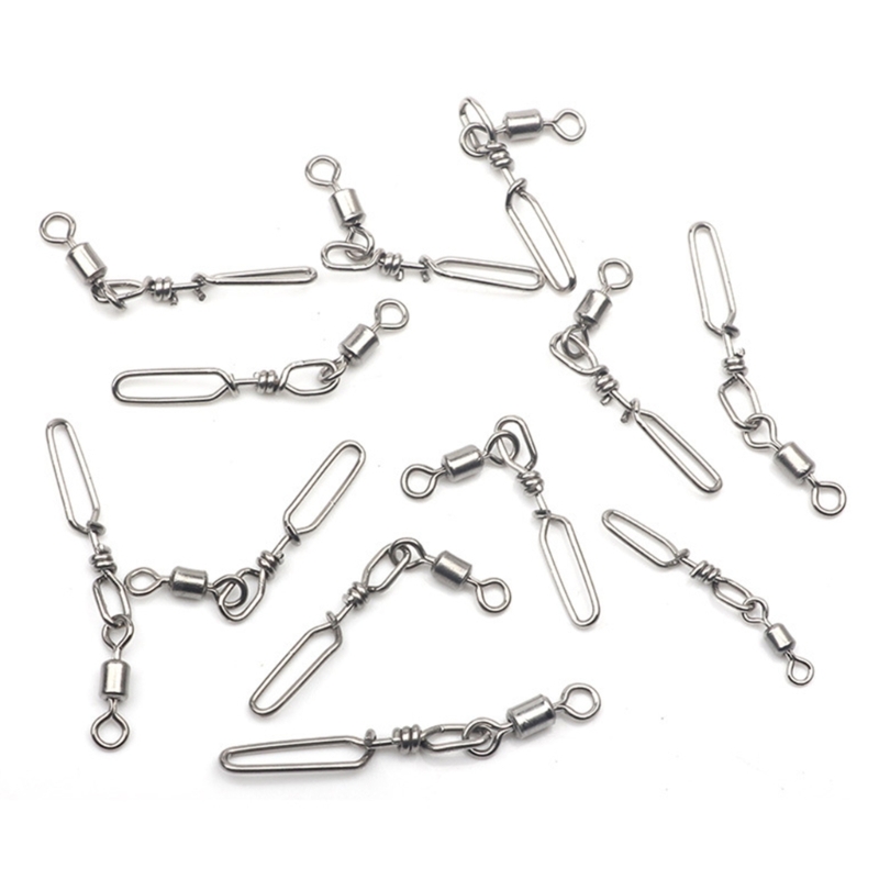 10Pcs Stainless Steel Quick Sn - مراجعة Fishing Rod Building Kit وسعره