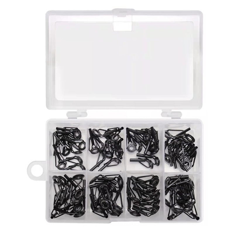 8/80Pcs Fishing Rod Guides Hig - مراجعة Fishing Rod Repair Kit وسعره