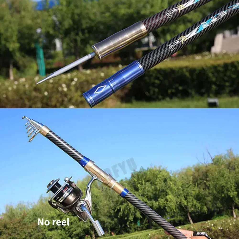 Best Telescopic Portable Rotar - مراجعة Fishing Rod Surf وسعره