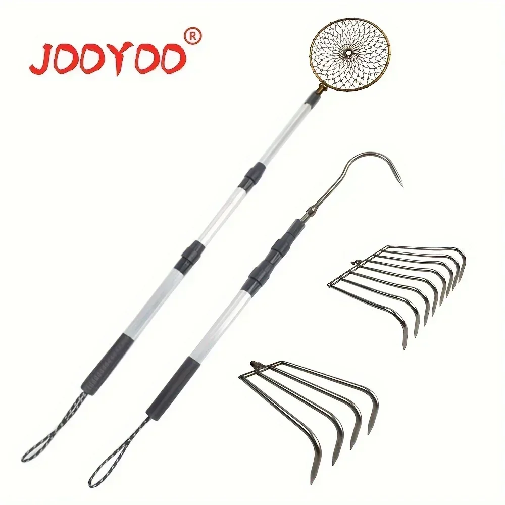 1pc JOOYOO Telescopic Aluminum - مراجعة Fishing Rod Ice وسعره