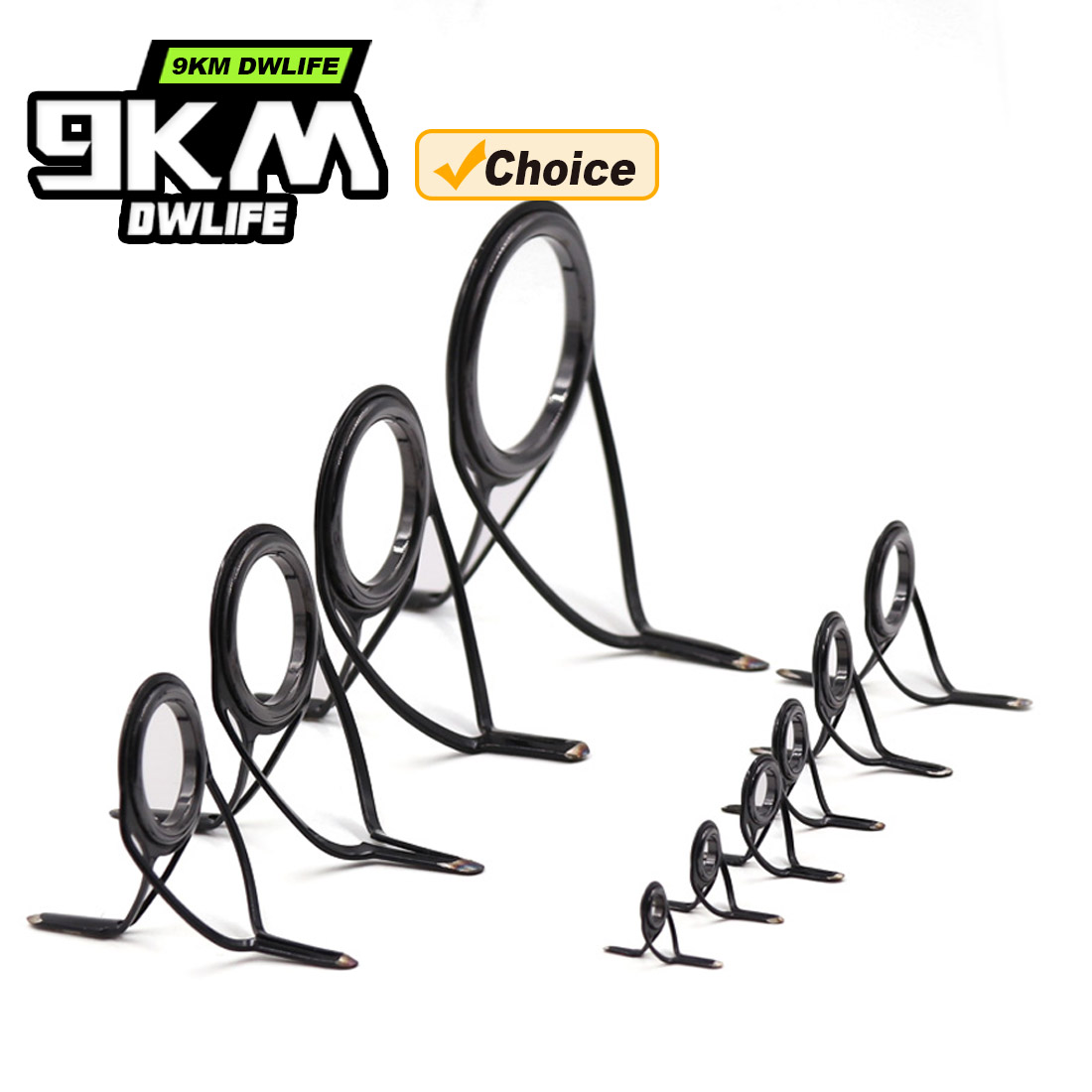 9KM OB Curved Rod Guide Kit 10 - مراجعة Fishing Rod Guide Replacement وسعره