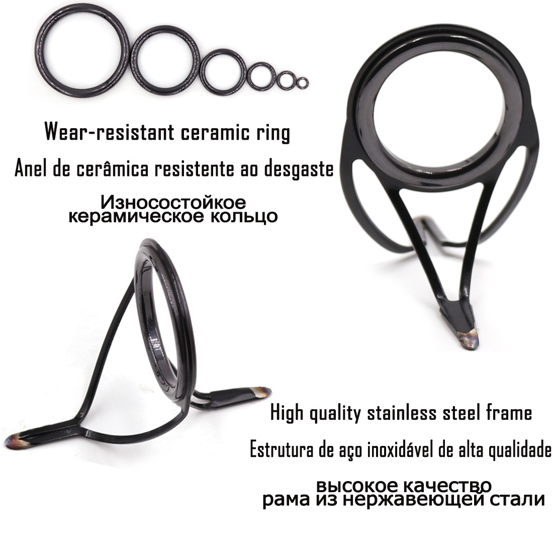 9KM OB Curved Rod Guide Kit 10 - مراجعة Fishing Rod Guide Replacement وسعره