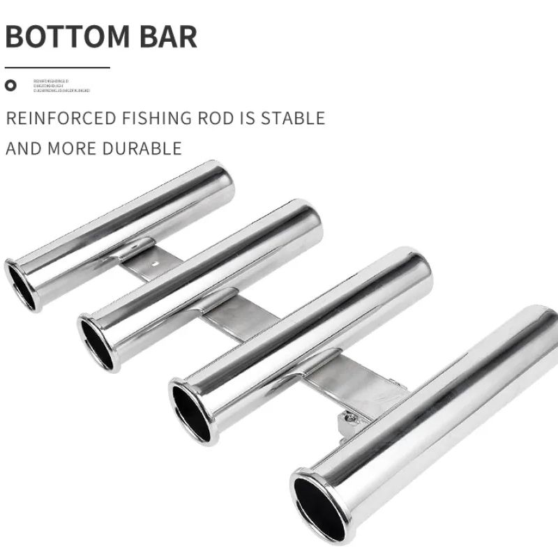 Stainless Steel 4 Tubes Rod ho - مراجعة Fishing Rod Rack وسعره