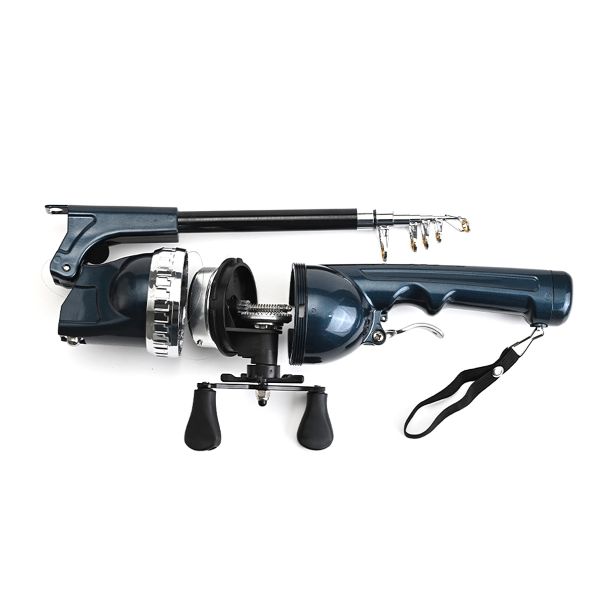 X59A_Portable Folding Fishing  - مراجعة Fishing Rod Travel وسعره