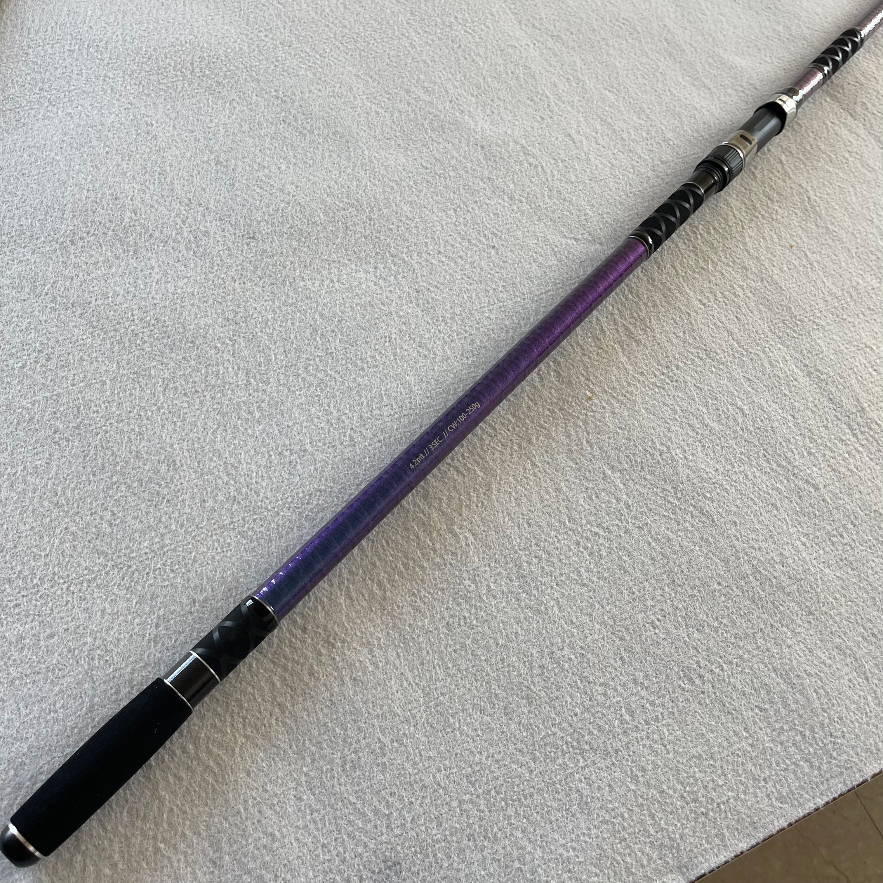 Long Casting Spinning Carbon F - مراجعة Fishing Rod Surf وسعره