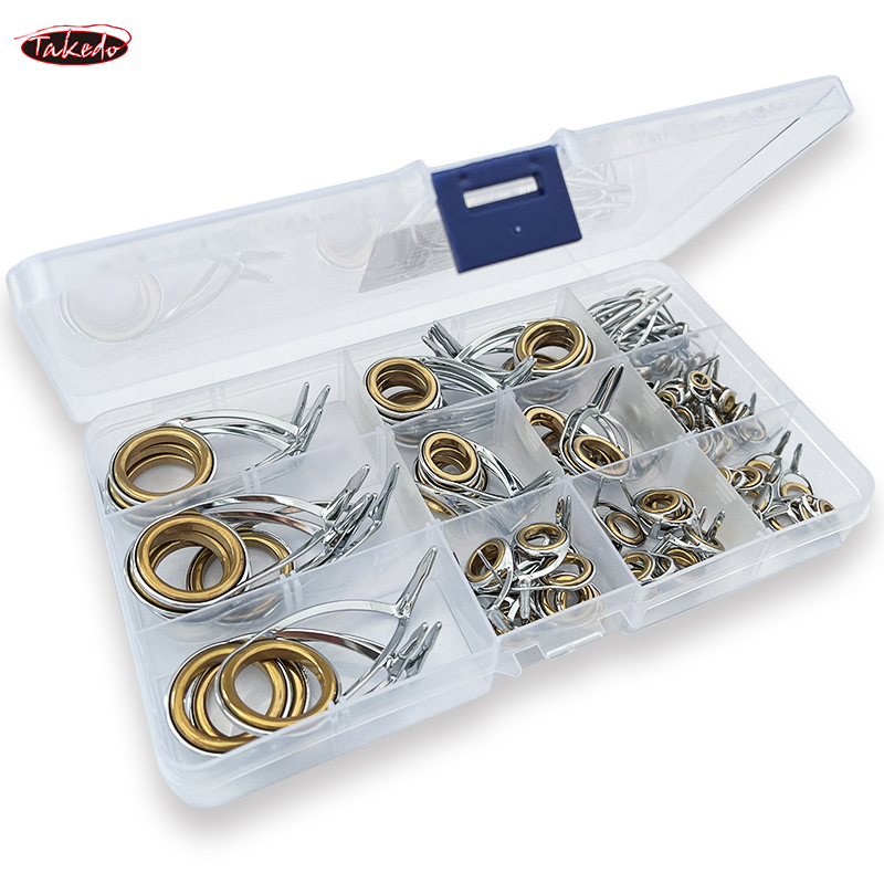 TAKEDO TN75-1 5sets Spinning M - مراجعة Fishing Rod Guide Replacement وسعره