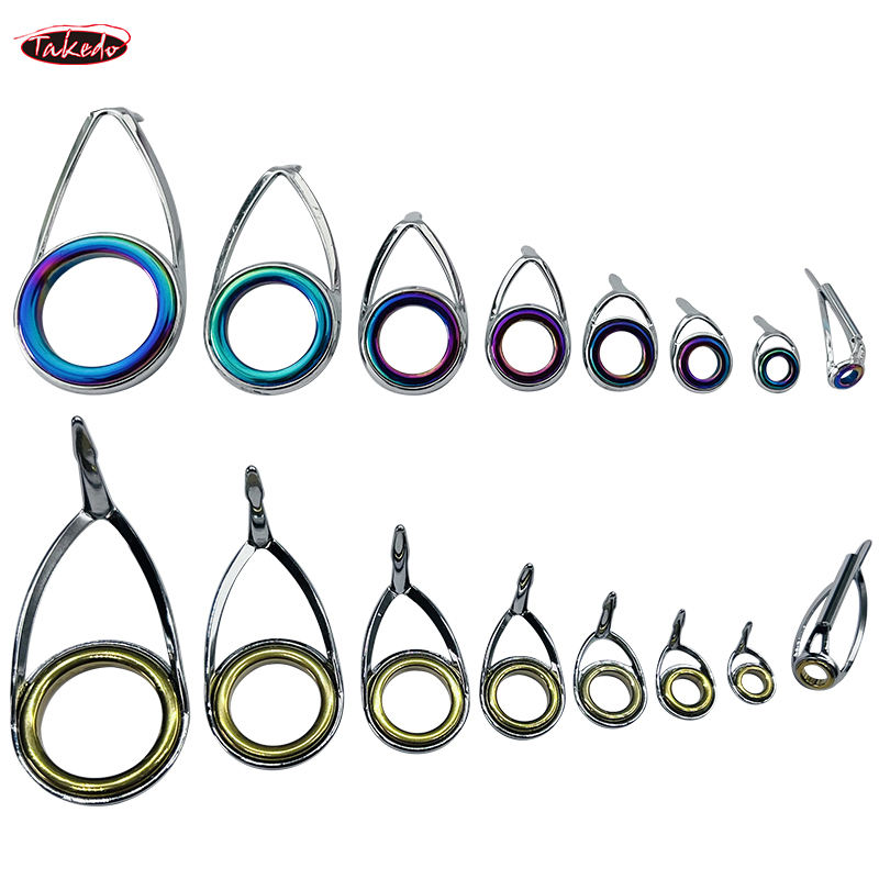 TAKEDO TN75-1 5sets Spinning M - مراجعة Fishing Rod Guide Replacement وسعره