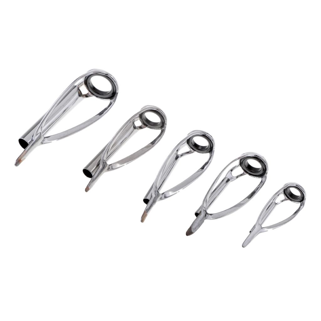 5 Pieces Fishing Rod Tip Kit S - مراجعة Fishing Rod Guide Replacement وسعره