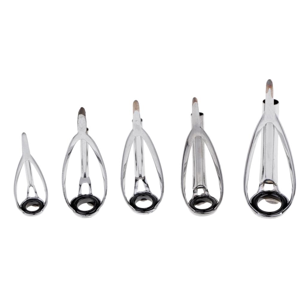 5 Pieces Fishing Rod Tip Kit S - مراجعة Fishing Rod Guide Replacement وسعره