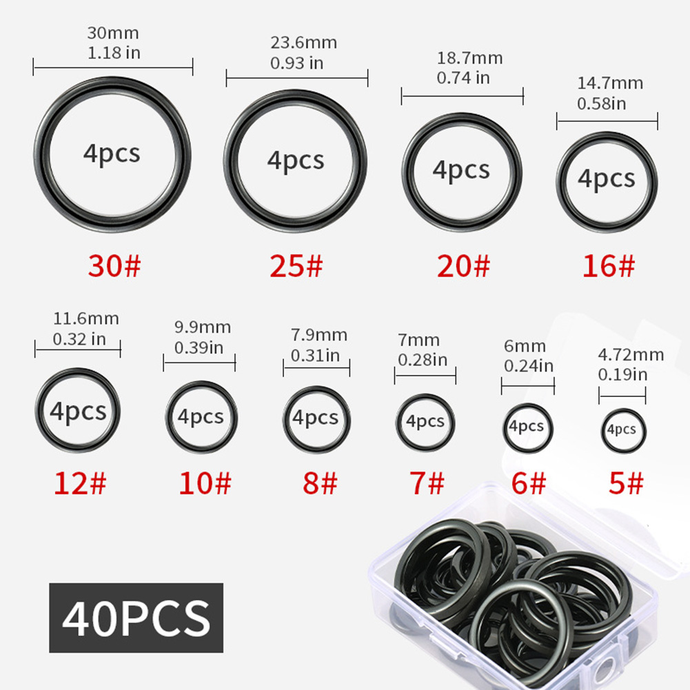 26/40pcs Fishing Rod Guide Rin - مراجعة Fishing Rod Repair Kit وسعره