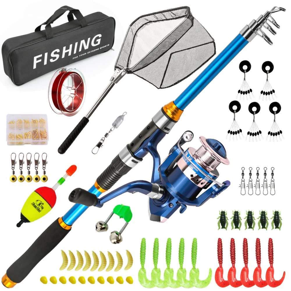 2.1-3.6M Telescopic Glass Fibe - مراجعة Fishing Rod Spinning وسعره