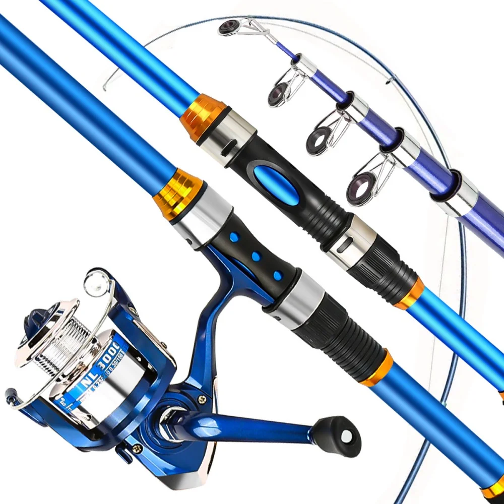 2.1-3.6M Telescopic Glass Fibe - مراجعة Fishing Rod Spinning وسعره