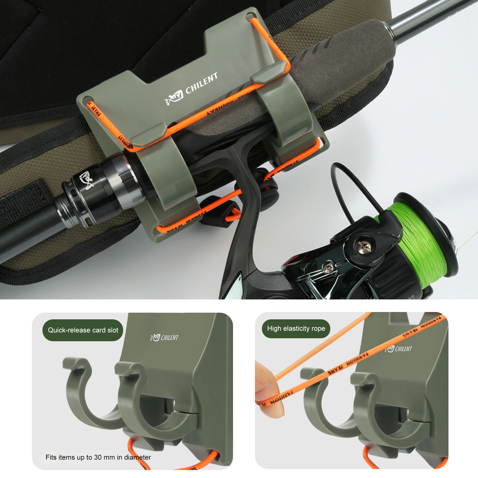 Outdoor Belt Clip Rod Holder H - مراجعة Fishing Rod Fly وسعره