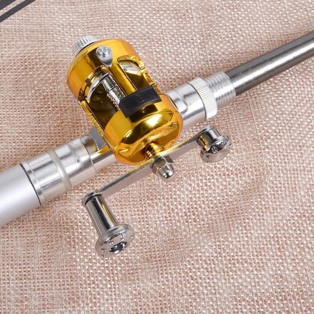 Mini portable steel pen fishin - مراجعة Fishing Rod Case وسعره