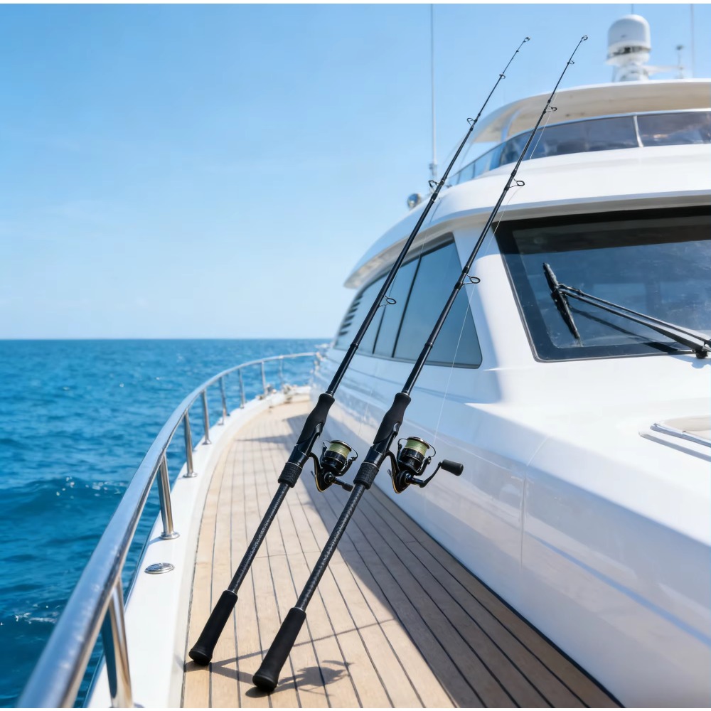 Handle Carbon Fiber High Stren - مراجعة Fishing Rod Boat وسعره