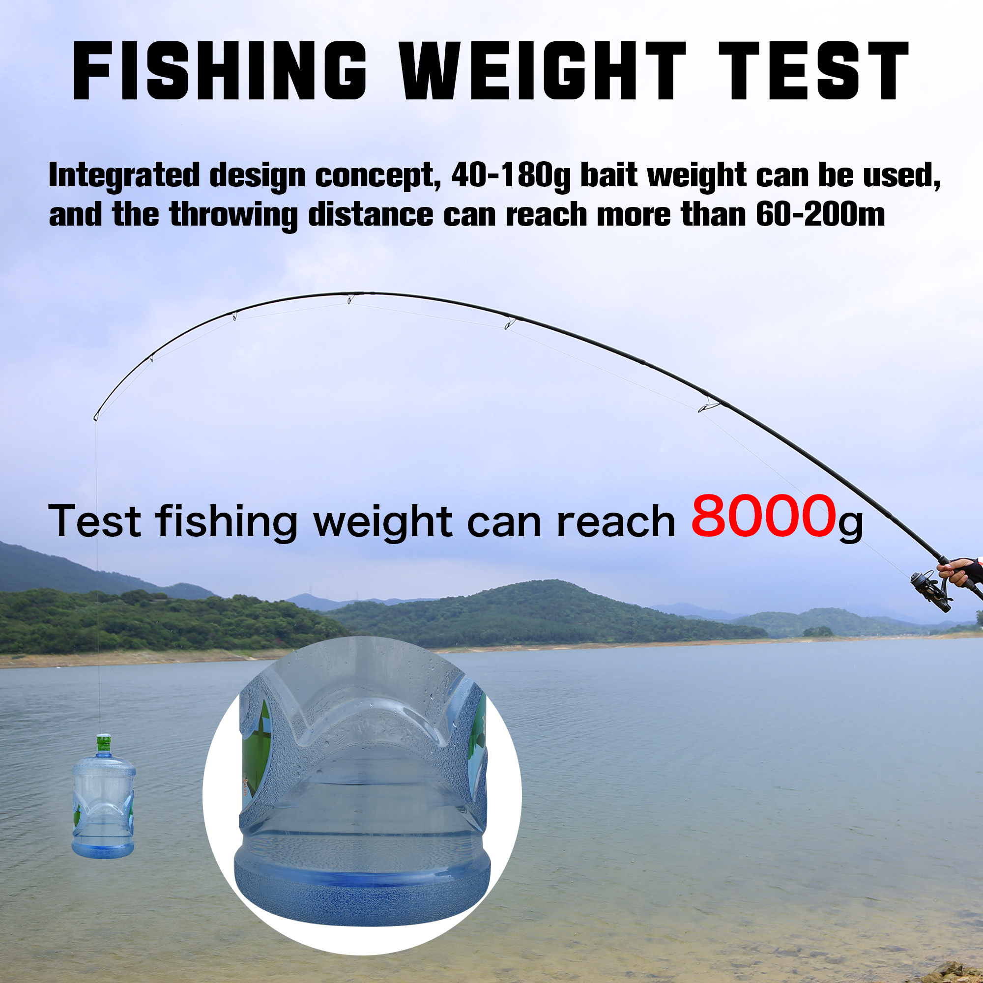 BIUTIFU BIGFISH Carp Surfcasti - مراجعة Fishing Rod Surf وسعره