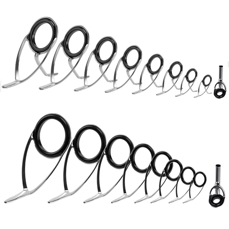 9Pcs Fishing Rod Guides Ring R - مراجعة Fishing Rod Repair Kit وسعره