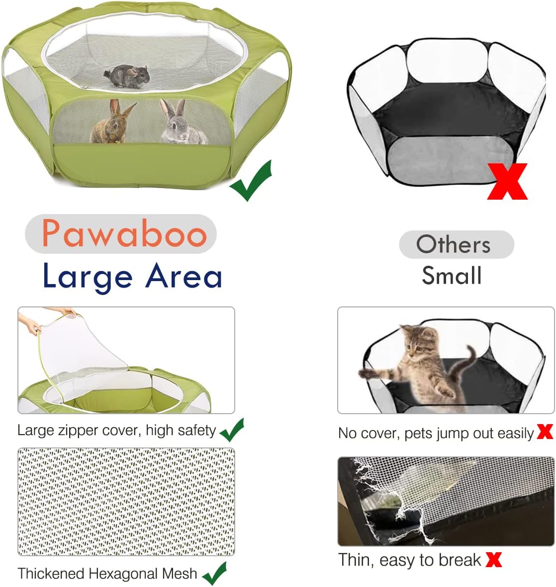 Pawaboo Small Animals Playpen  - مراجعة Fishing Rod Travel وسعره